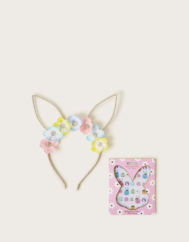 Bunny Ears and Nail Stickers, , large