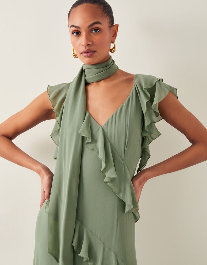 Romy Skinny Chiffon Scarf, , large