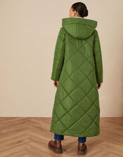 Polly Padded Coat in Recycled Polyester, Green (KHAKI), large