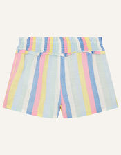 Baby Floral Stripe Top and Shorts Set, Ivory (IVORY), large