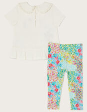 Baby Bee Floral Top and Leggings Set , Multi (MULTI), large