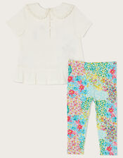 Baby Bee Floral Top and Leggings Set , Multi (MULTI), large