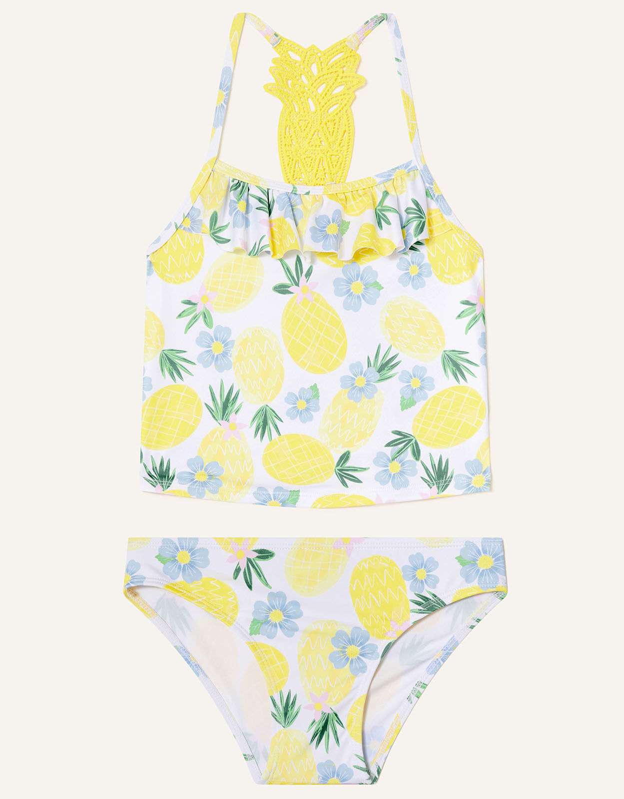 Girls pineapple bathing suit hotsell