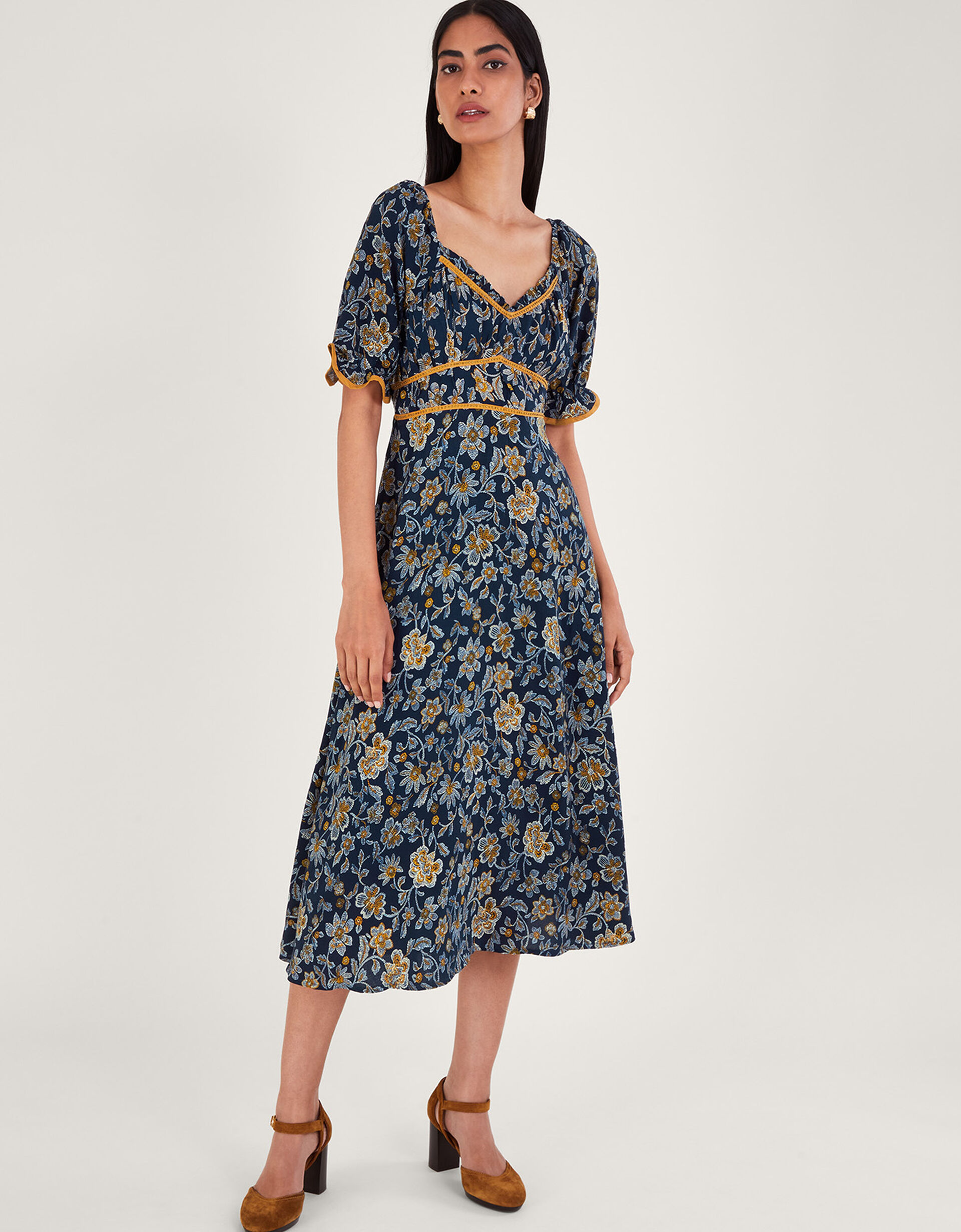 Dotty Saffron Dress