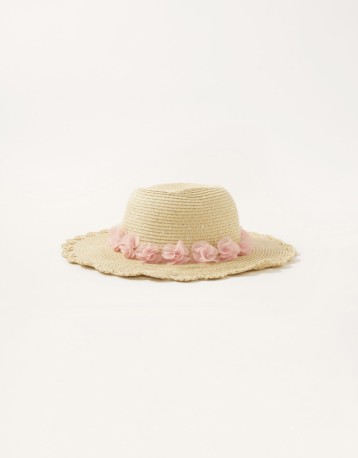 Florrie Corsage Floppy Hat Natural 