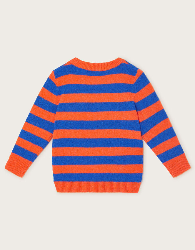 Stripe Knit Jumper Orange | Boys' Knitwear, Jumpers u0026 Hoodies | Monsoon  Global.