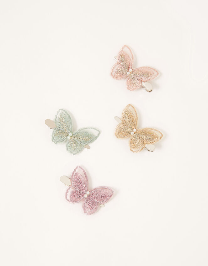 Rainbow Butterfly Hair Clips, , large