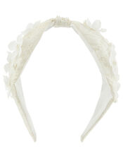 Flower Bud and Lace Knot Headband, , large
