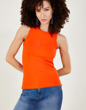 Jersey Cami Tank Top, Orange (ORANGE), large