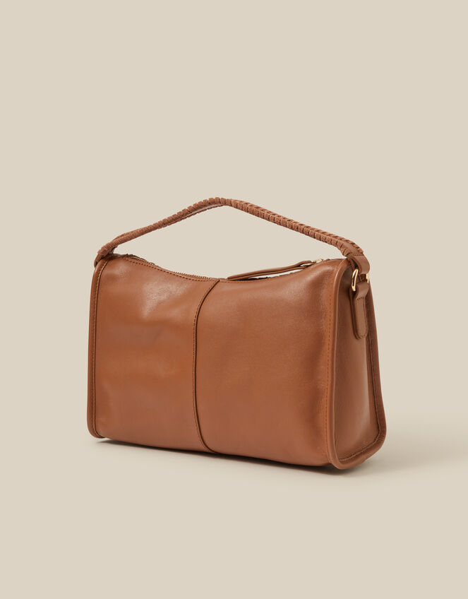 Bertie Woven Leather Bag, , large