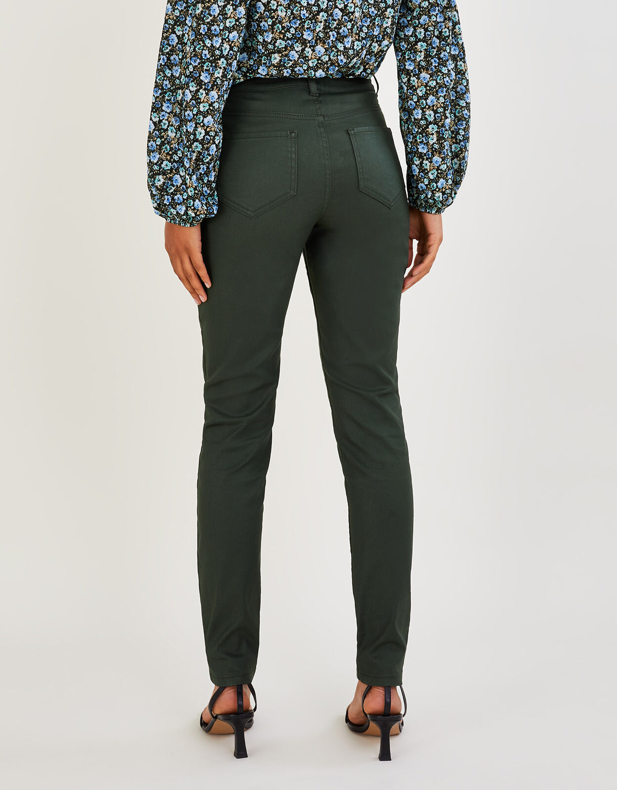 Ladies coated hotsell jeans