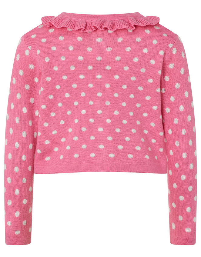 Baby Cherry Knitted Cardigan, Pink (PINK), large