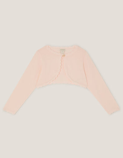 Maeve Bow Button Cardigan, Pink (PALE PINK), large