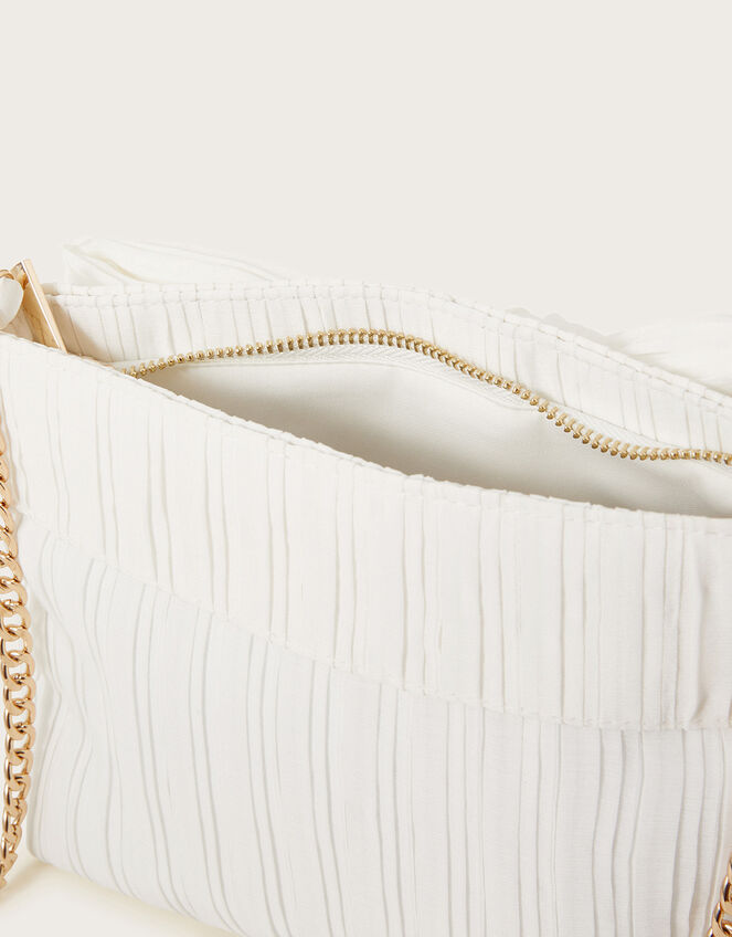 Pleated Bow Bag, , large