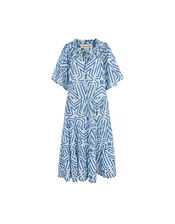 Tallulah and Hope Esther Print Dress, Blue (BLUE), large