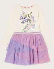 Disco Unicorn Dress , Purple (LILAC), large