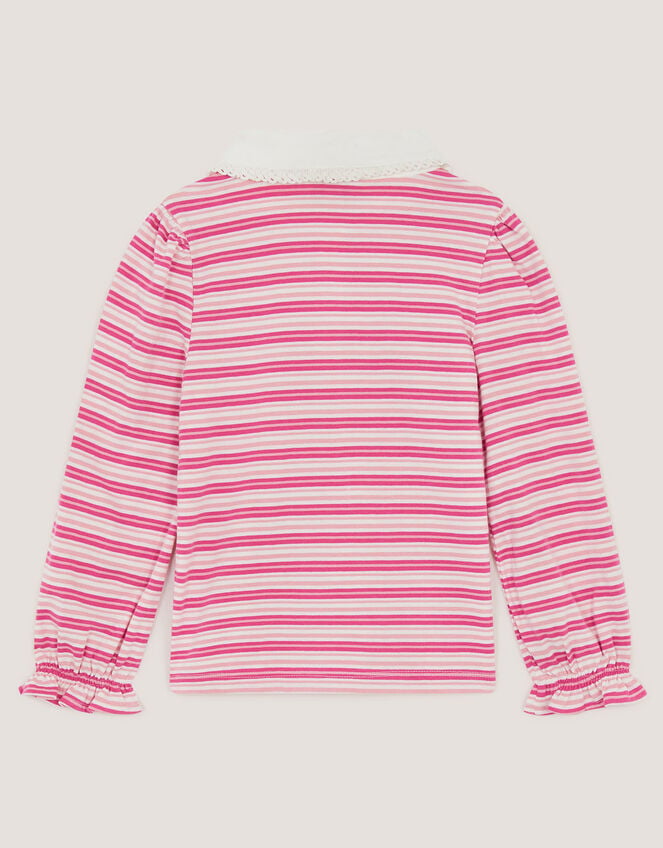 Mon Cheri Stripe Top, Pink (PINK), large