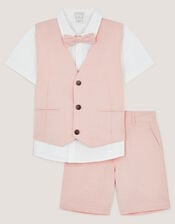 Leo 4-Piece Short Suit, Pink (PINK), large