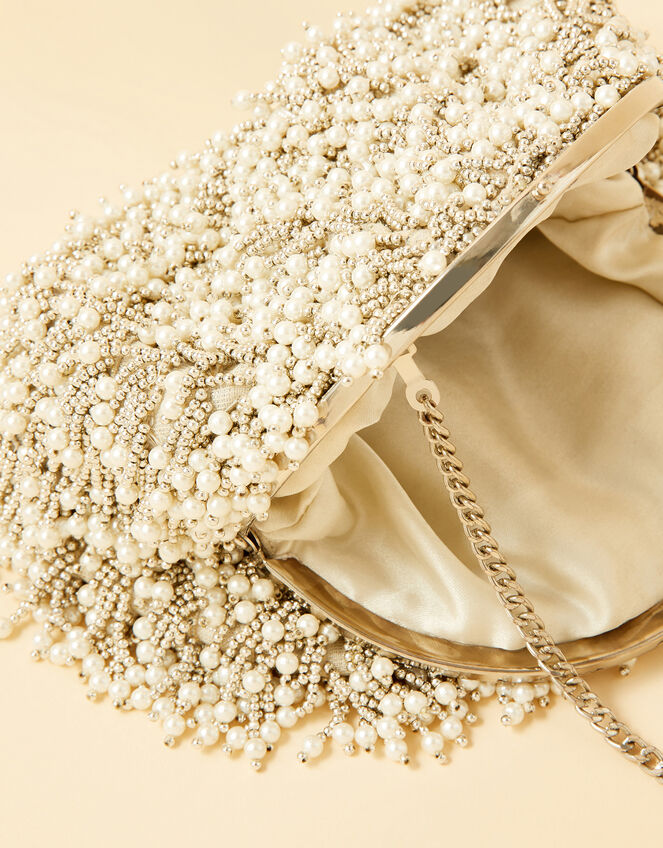 Beaded Bridal Clutch Bag, , large
