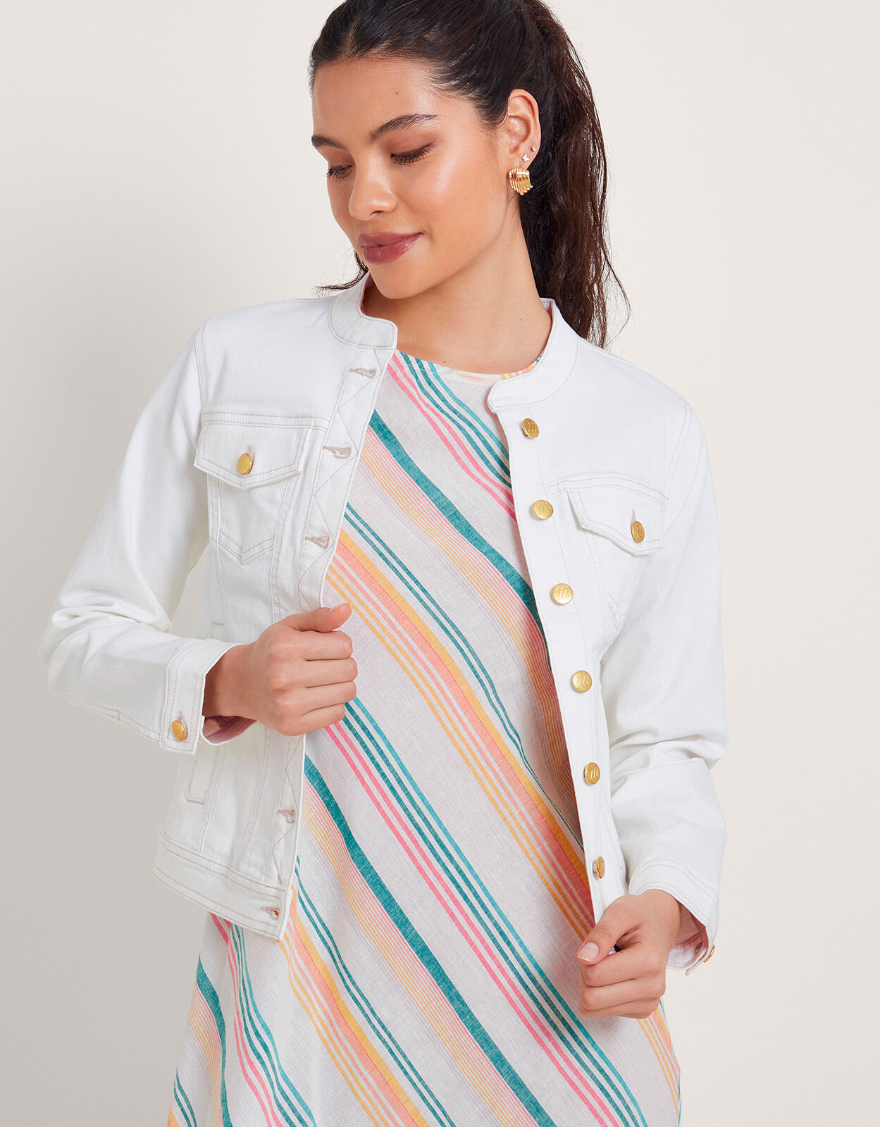 Monsoon online cropped jacket