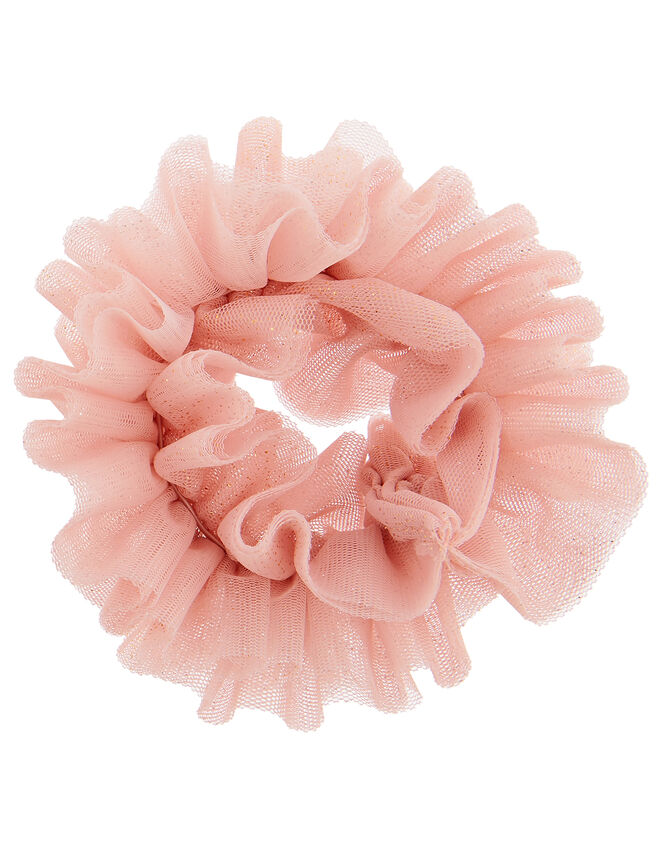 Ballet Ruffle Glitter Hair Scrunchie, , large