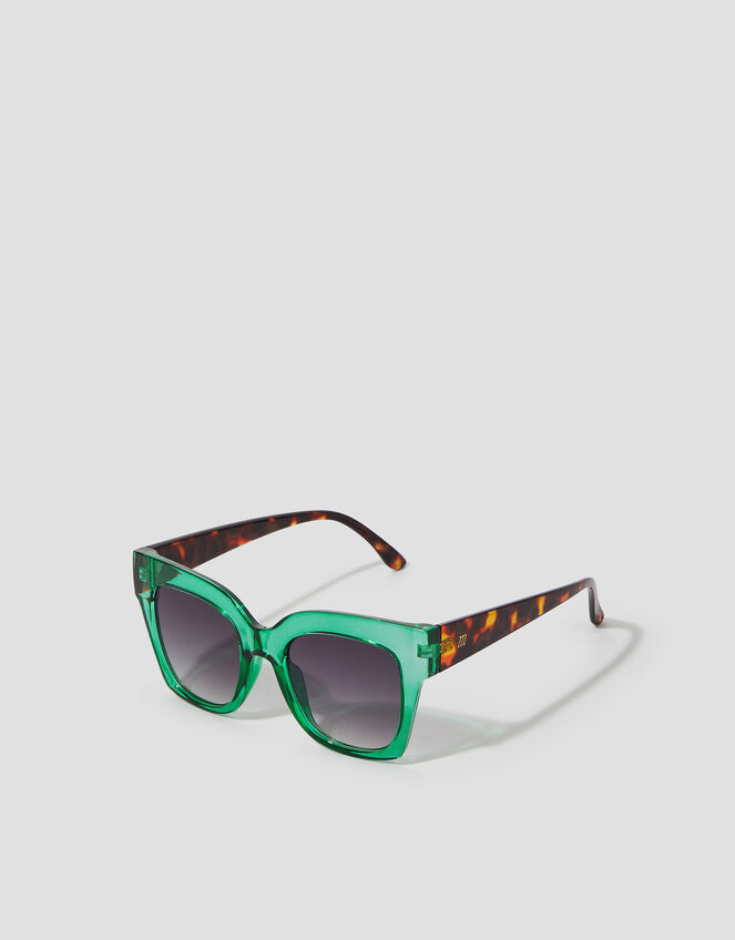 Contrast Chunky Square Sunglasses, , large