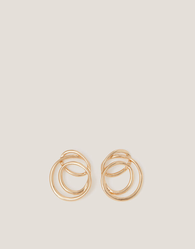 Swirl Statement Stud Earrings, , large