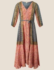 ARTISAN STUDIO Gabriella Dress in Sustainable Viscose, Orange (CORAL), large