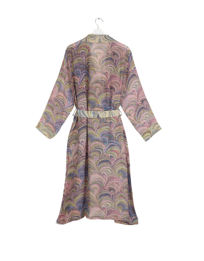 One Hundred Stars Marbled Print Gown , , large