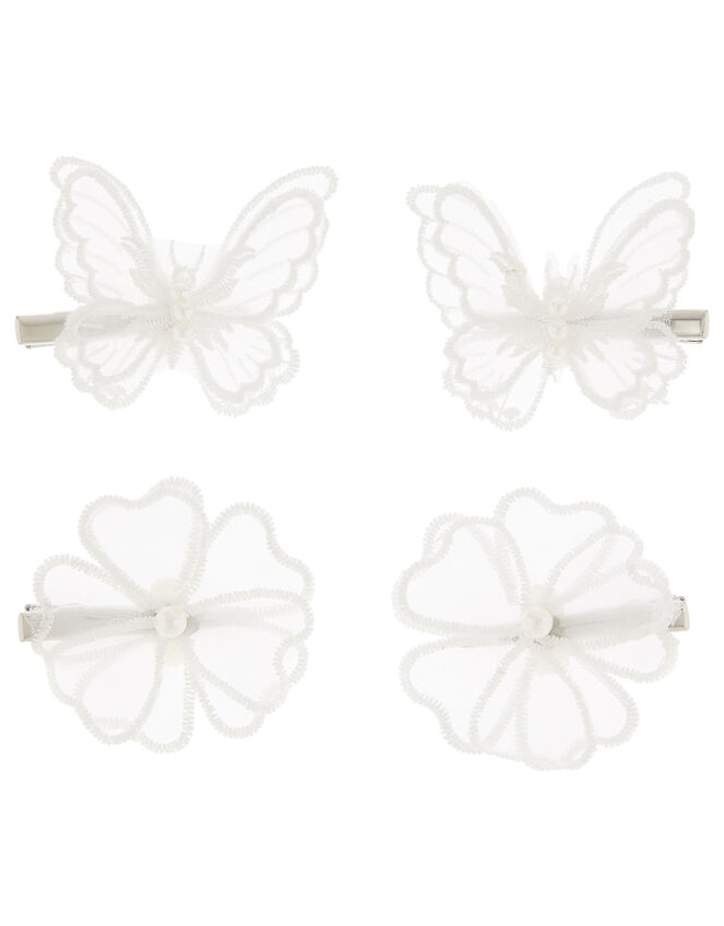 Organza Hair Clip Set, , large