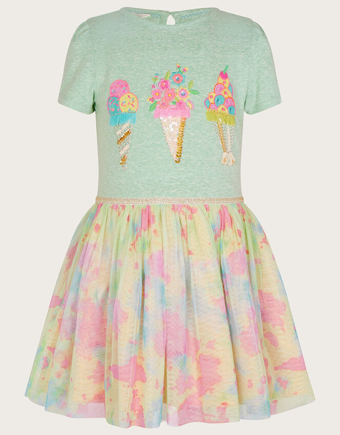 Tie Dye Ice-Cream Disco Dress, Multi (MULTI), large