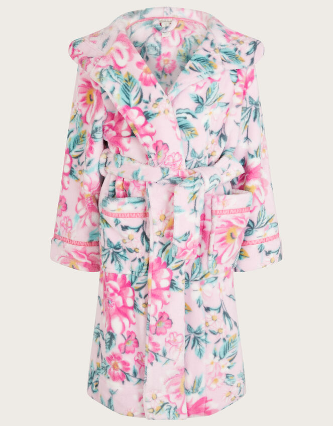 Super-Soft Floral Dressing Gown , Pink (PINK), large