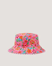 Tropical Flower Reversible Bucket Hat, Multi (MULTI), large