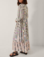 Selene Floral Long Sleeve Maxi Dress, Ivory (IVORY), large