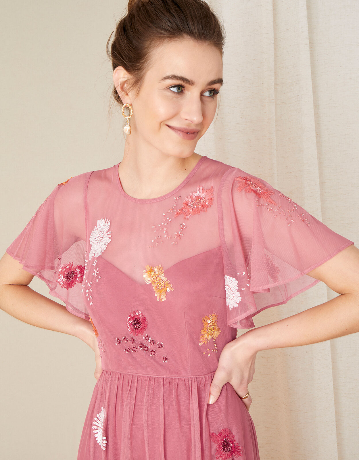 Monsoon on sale coral dress