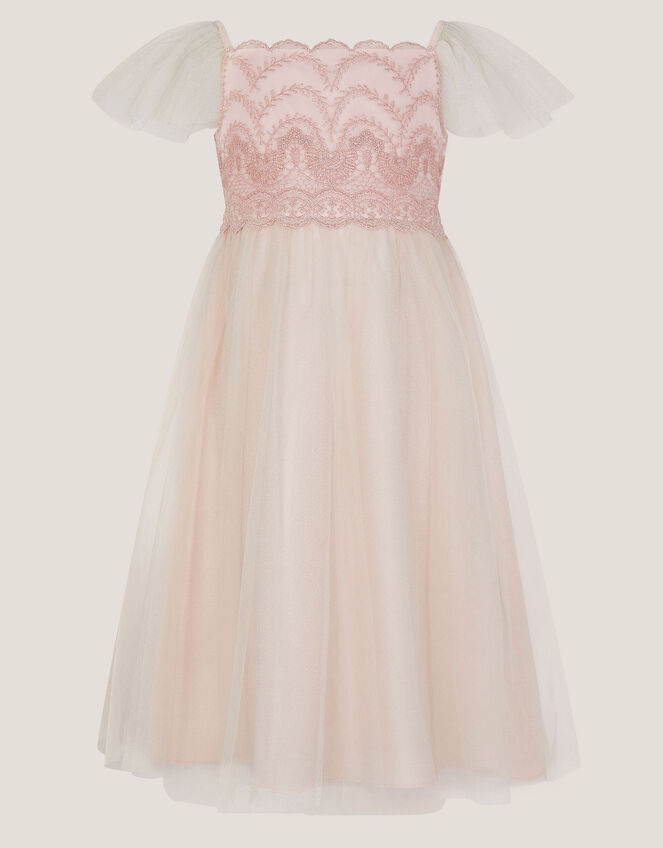 Francesca Lace Tulle Party Dress, Pink (PINK), large