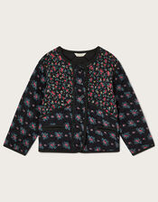 Boutique Quilted Floral Print Jacket, Multi (MULTI), large