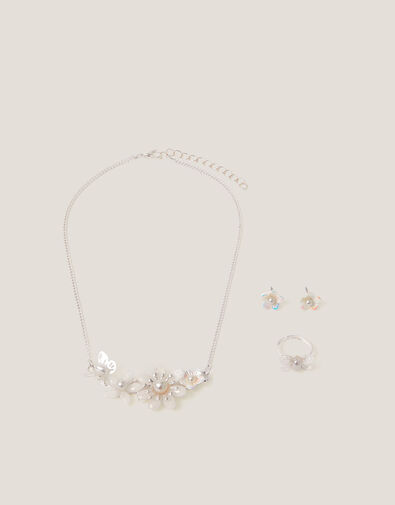 Flower & Butterfly Jewellery Set, , large