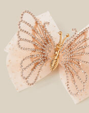 Spring Butterfly Bow Hair Clip, Gold (GOLD), large