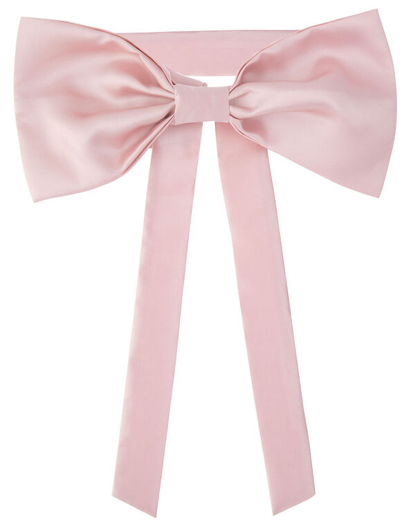 BRIDESMAID Duchess Twill Bow and Sash , Pink (PINK), large