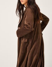 Tove Suedette Trench Coat, Brown (CHOCOLATE), large