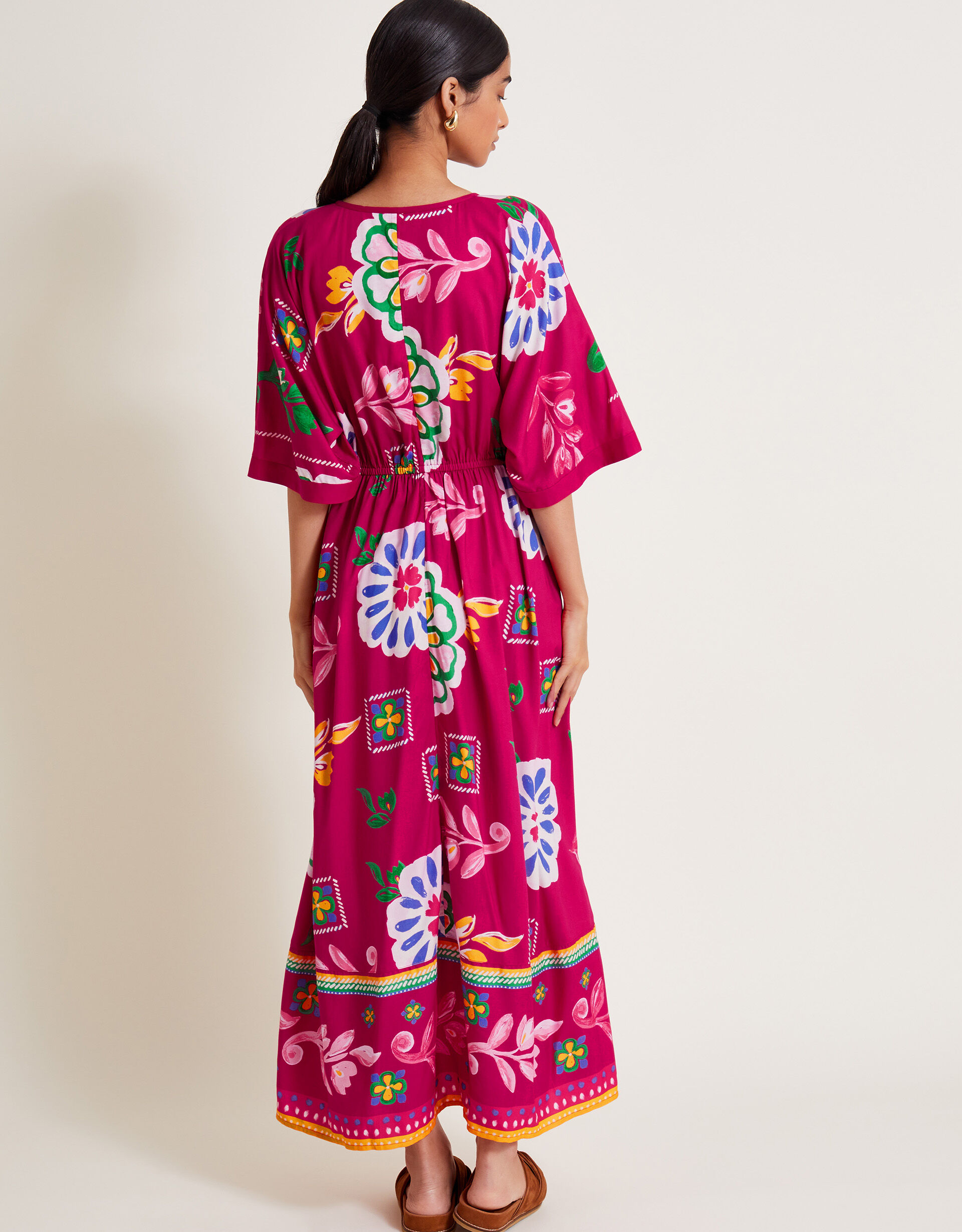 Griffin Floral Maxi Dress in Pink main image 1