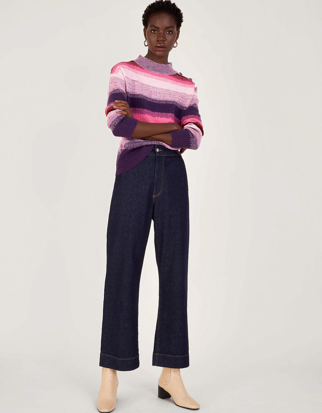 Mock neck jumper womens cheap