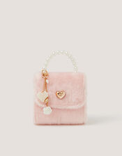 Fluffy Pearl Charm Bag, , large