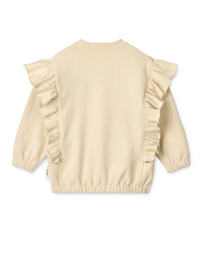 Liewood Marcella Cherry Frill Sweatshirt, Natural (ECRU), large