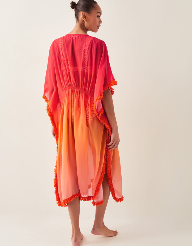 Miley Ombré Kaftan Dress, Orange (ORANGE), large