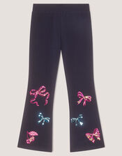 Mon Cheri Kick Flare Leggings, Blue (NAVY), large
