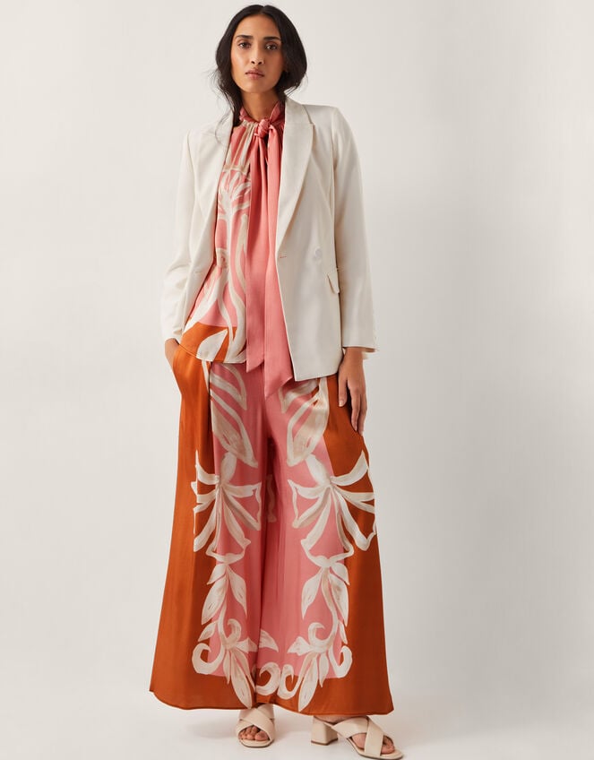 Ashley Double-Breasted Blazer, Ivory (IVORY), large