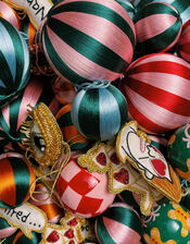 Anna and Nina Large Threaded Bauble, , large