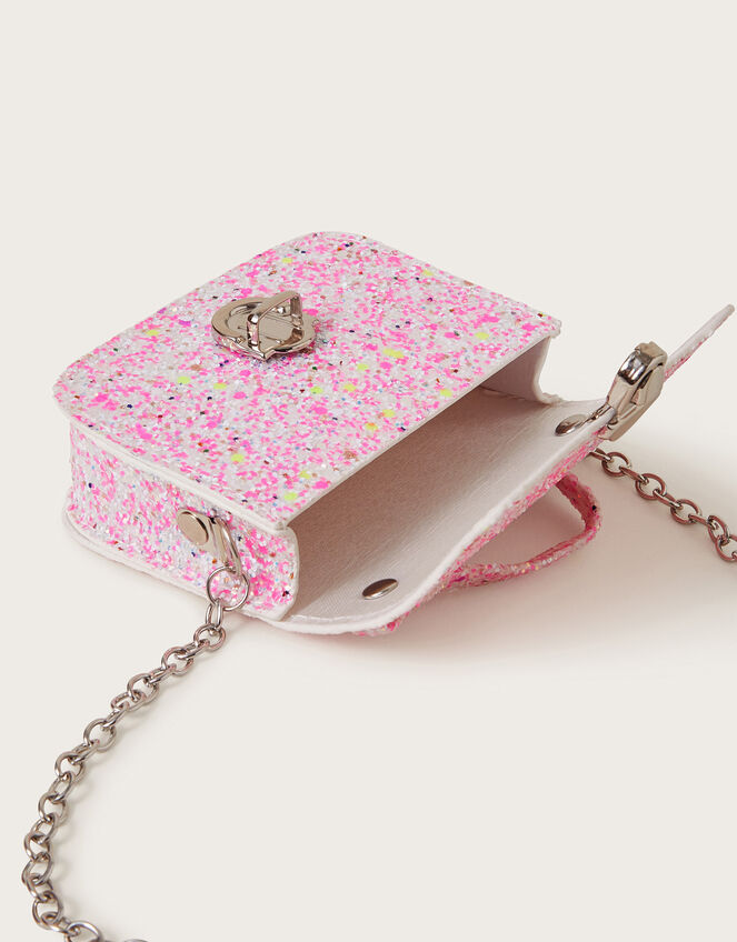 Mini Glitter Satchel Bag, , large